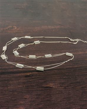Lana Silver Beaded Ladies Necklace