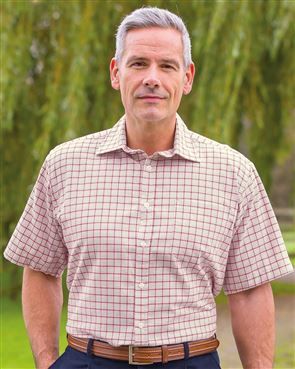 Appleby Tattersall Check Twill Short Sleeve Shirt