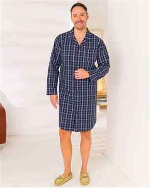 Slenderella Pure Cotton Checked Nightshirt