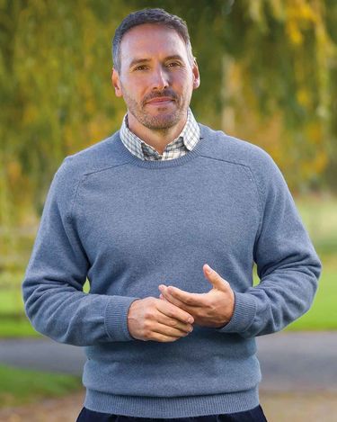Lambswool Crew Neck Sweater  Mens