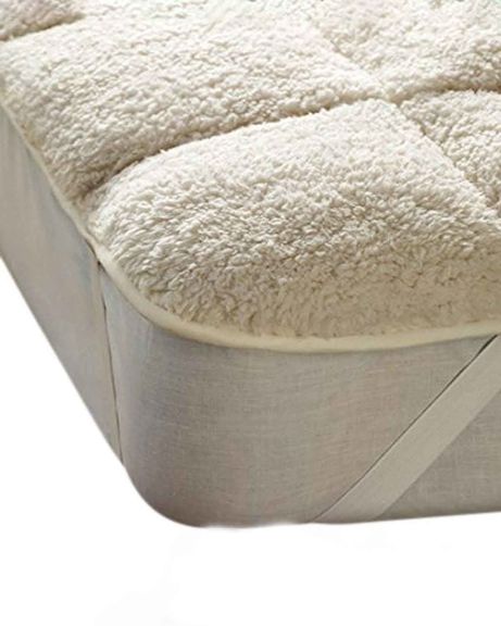 Sherpa Fleece Deep Pile Mattress Topper