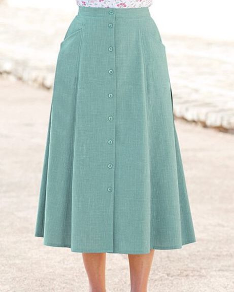 Polly Skirt - Eucalyptus