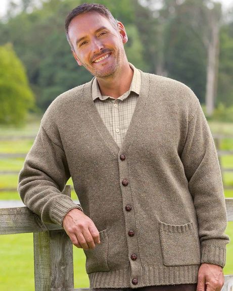 Shetland Cardigan  Mens