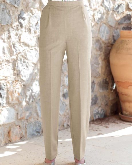Sandown Pull On Trousers - Stone