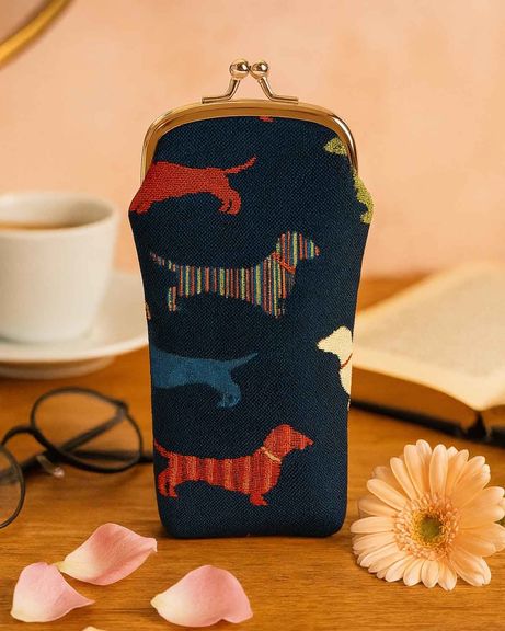 Tapestry glasses case - Dachshund