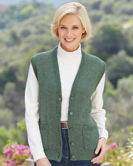 Shetland Waistcoat - Lovat