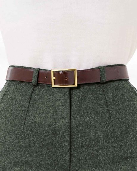 Womens Brown Leather Belt