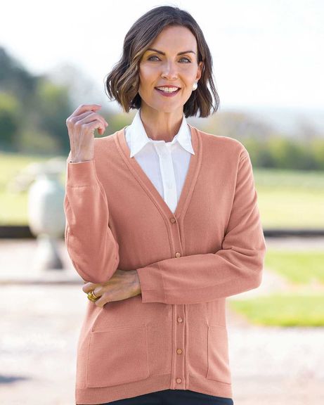 Ladies Merino Wool Mallow Cardigan