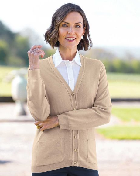 Merino Cardigan - Camel