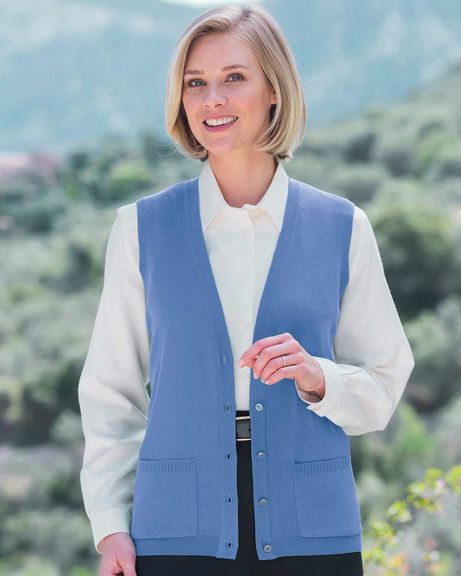 Merino Waistcoat - Bluebell