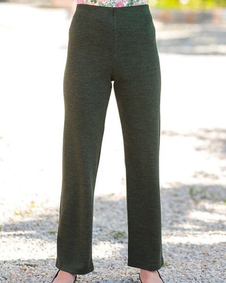 Wool Blend Pull on Trousers 