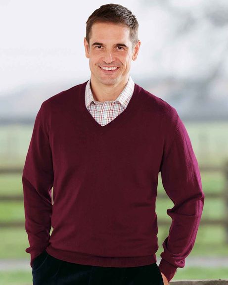 Merino Wool V Neck  Jumper