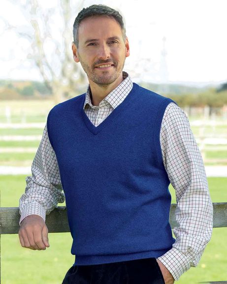 Lambswool Slipover  Mens