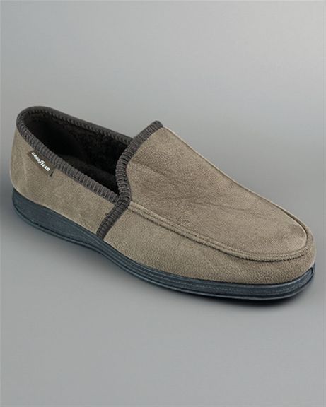 Goodyear Mens Fabric Slippers