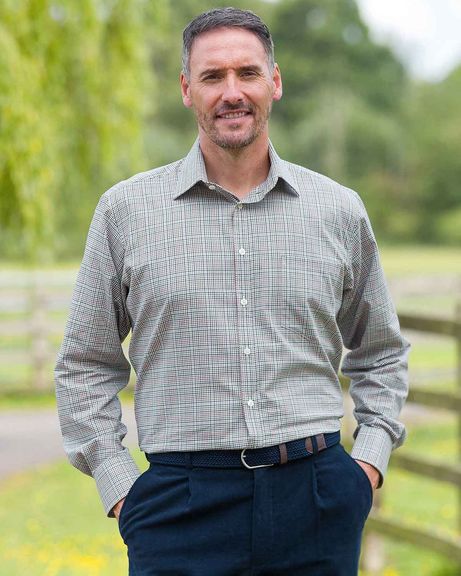 Bodmin Tattersall Check Pure Cotton Twill Shirt