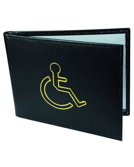 Black Disabled Badge Holder