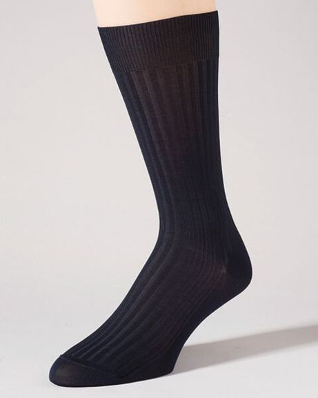 Pantherella Stretch Cotton Ankle Socks - Navy