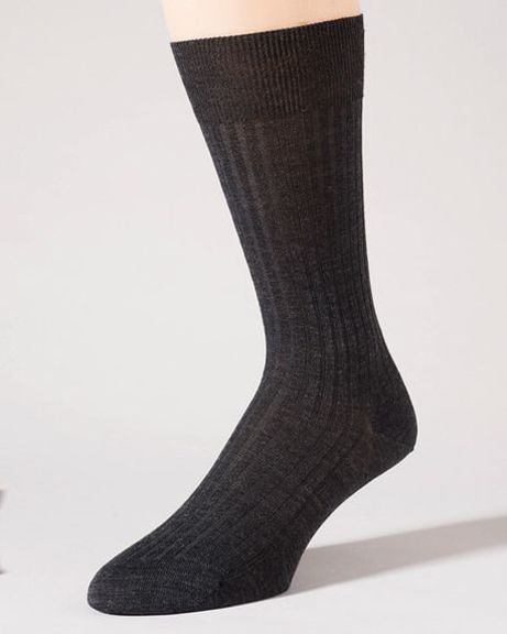 Pantherella Stretch Wool Ankle Socks - Grey