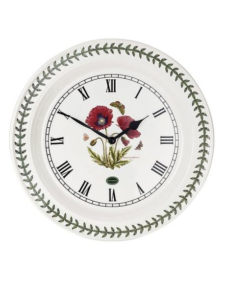 Portmeirion Botanic Garden Poppy Wall Clock