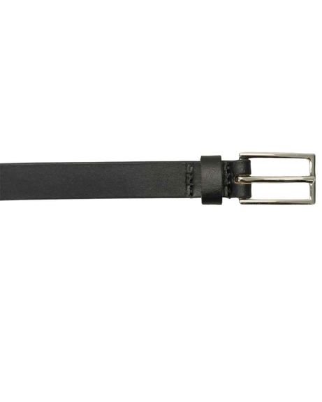 Narrow Leather Belts - Black