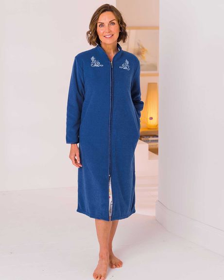 Slenderella Zip Up Housecoats Kitty