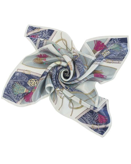 Larissa Paisley Patterned Ladies Silk Scarf