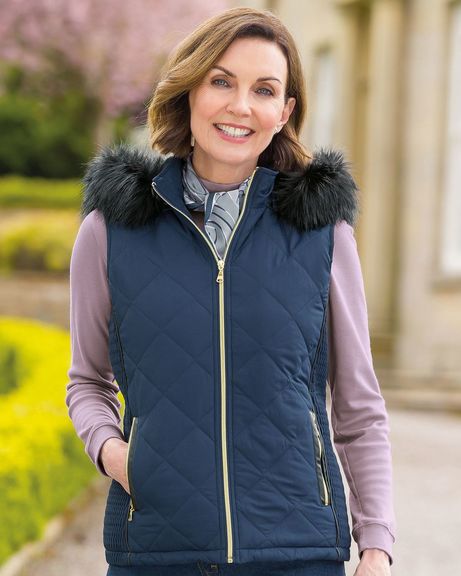 Evie Navy Gilet