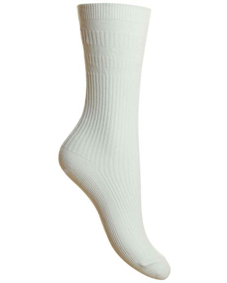 Ladies Cotton-Rich Socks - White