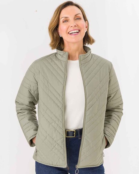 Quilted Showerproof Padded Jacket