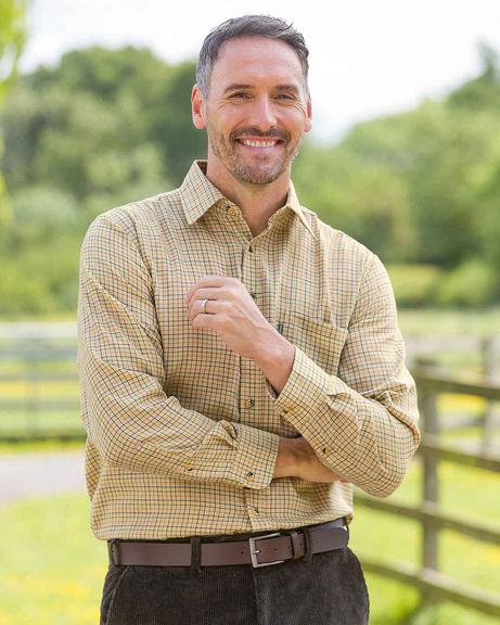 Cartmel Mens Long Sleeve Casual Check Shirt