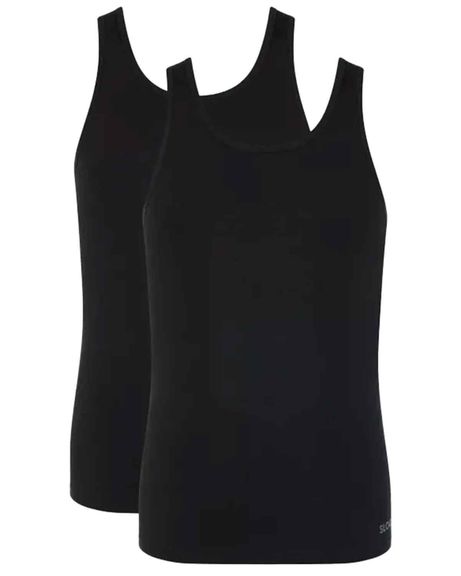 Mens Sloggi Tank Top 2 Pack