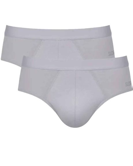 Mens Sloggi Brief 2 Pair Pack - Grey