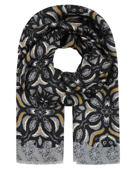 Mila Patterned Viscose Scarf