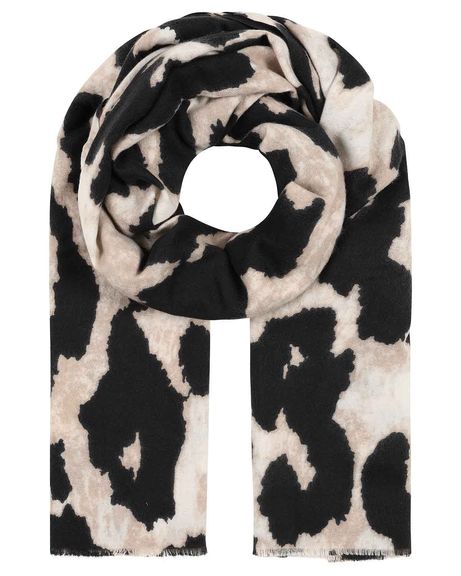 Lyla Patterned Pure Viscose Scarf