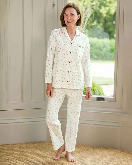 Kathleen Floral Pure Cotton Long Sleeve Pyjamas