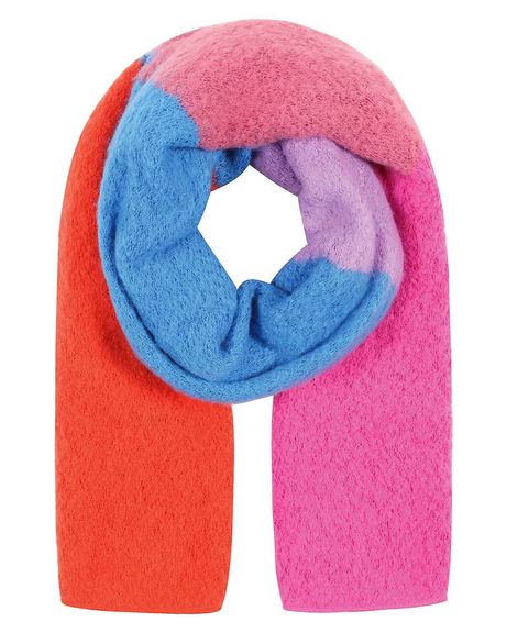 Tabitha Patterned Wool Blend Scarf