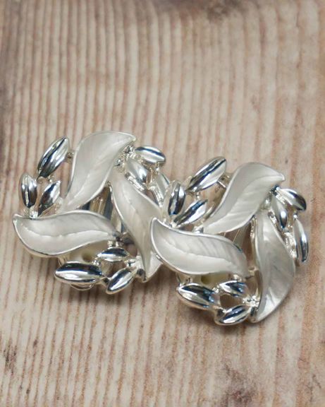 Cora Silver Effect Clip-On Ladies Earrings