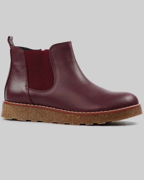 Lunar Georgie Slip On Boot - Burgundy