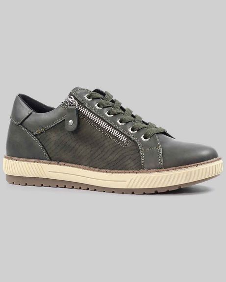 Lunar Shaka Slip On Trainer - Olive