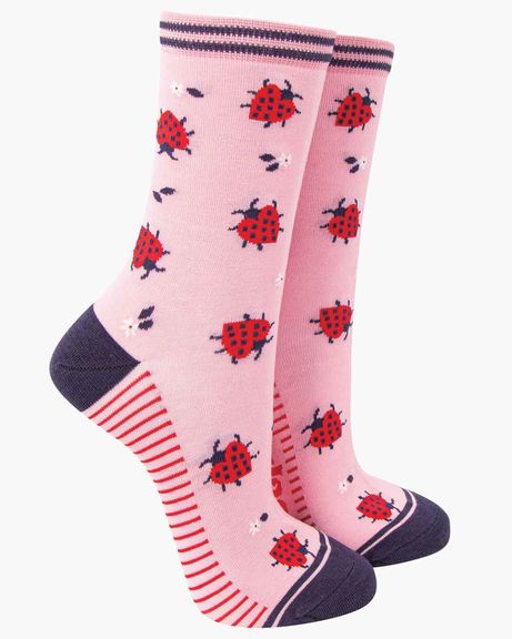 Ladies Bamboo-Rich Socks - Lady Bird
