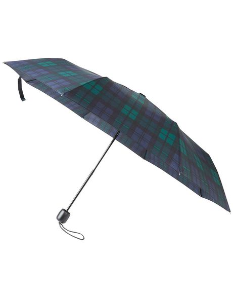 Ziggy Compact Folding Tartan Umbrella