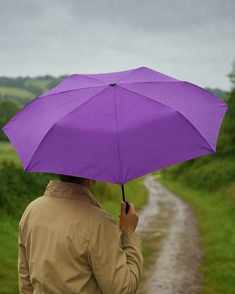 Ziggy Compact Folding Umbrella - Purple