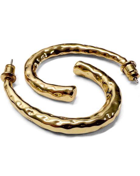 Emery Gold Effect Hoop Earrings