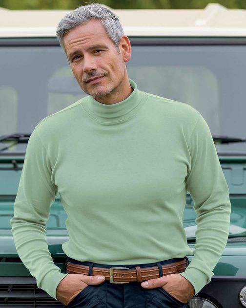 Pure Cotton Polo Neck Pale Green