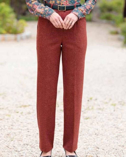 Rothbury Pure Wool Russet Tweed Trousers