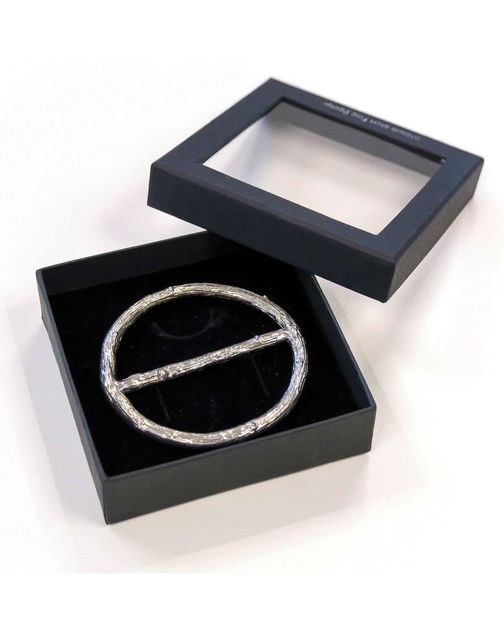 Handcrafted Pewter Scarf Rings