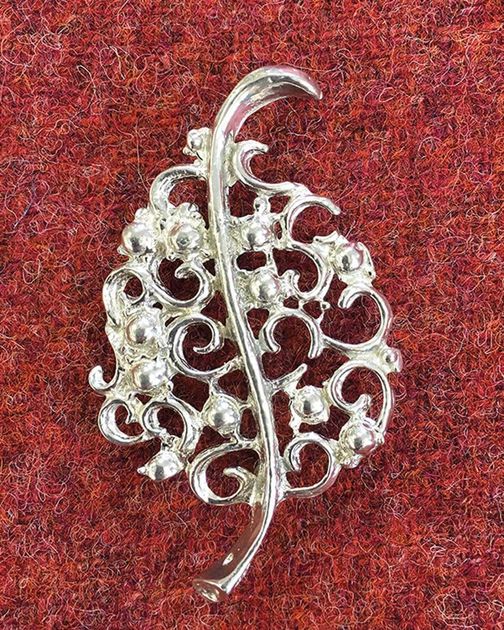 Leaf Pewter Brooch