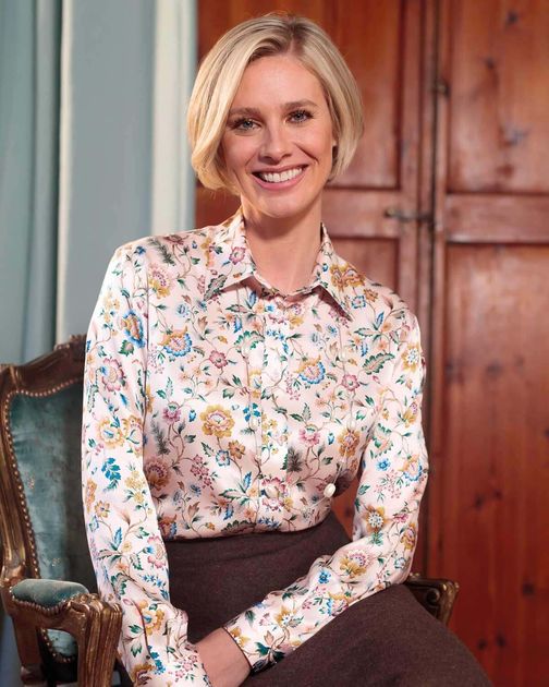 Valentina Floral Liberty Print Pure Silk Blouse