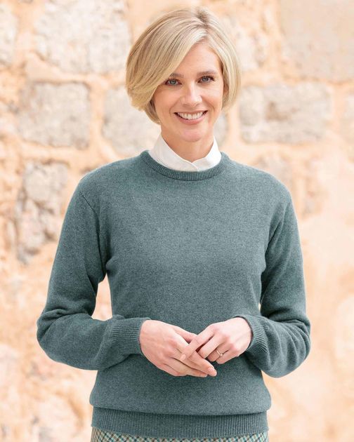 Ladies Lambswool Ocean Sweater