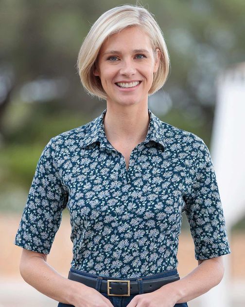 Mollie Multi Coloured Pure Cotton Polo